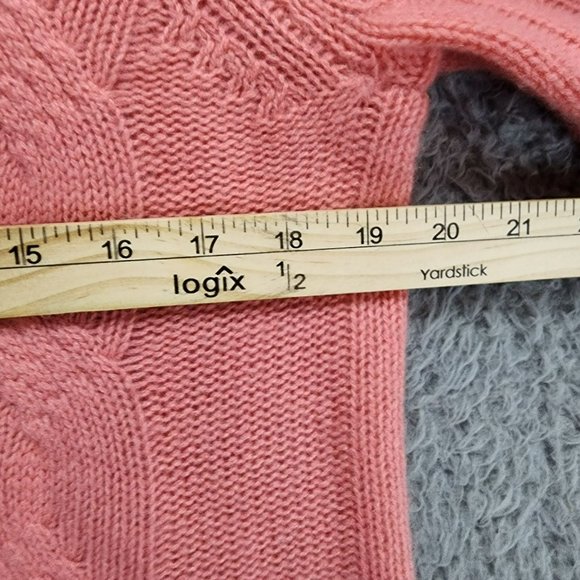 Chico's Sweater Womens Large Orange Cashmere Long Sleeve Turtle Neck Pullover - Picture 6 of 10